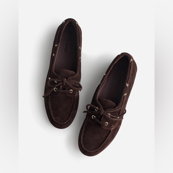 Madewell Shoes - NWT Madewell The Jamie Boat Shoe in Dark Carob